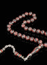 Emaille-Verzierte 925er-Silber-Gebetskette – Schwarz-Silber, gepunktetes Muster, besondere Perlenform, 35 g