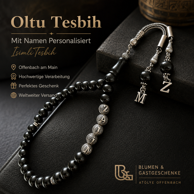 TMN I Oltu-Gebetskette - Quasten mit Buchstaben