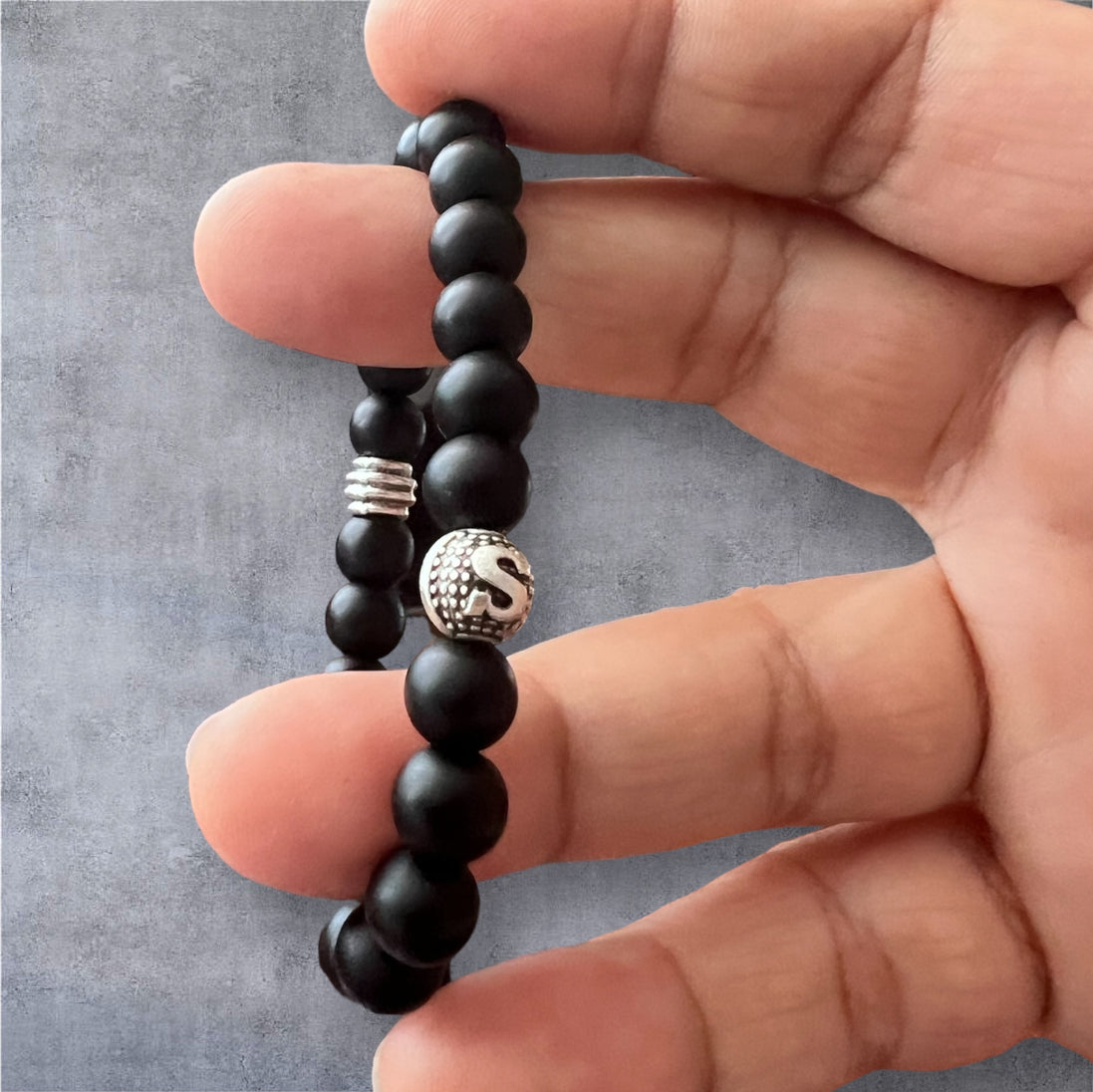 2-Teiliges Armband-Set – Echtlederarmband & Perlenarmband