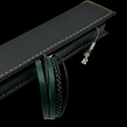 Gebetskette Mit Namen, Kombination Mit Echt Leder Armband, Tesbih Set, 33 Perlen Mit Buchstaben Anhänger