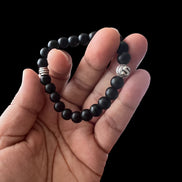 2-Teiliges Armband Set - Echt Leder Armband & Perlenarmband