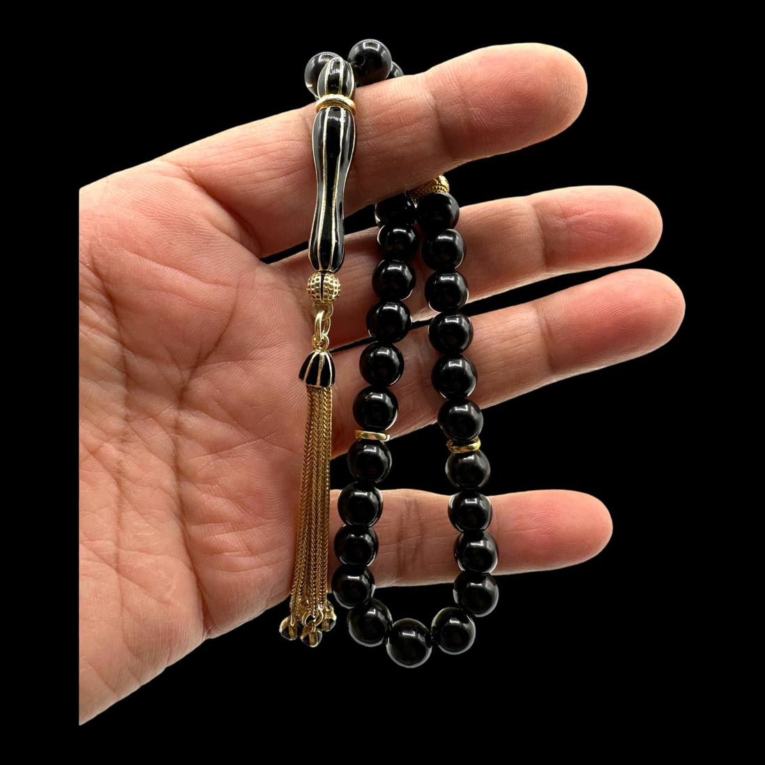 OLTU-TASBIH, minierter 925er-Silber-Imame, spezielle Quaste, Namensoption