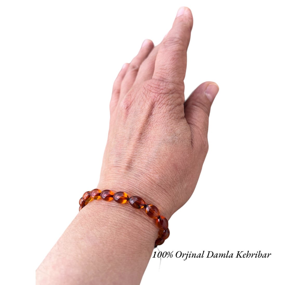 Tropfen-Bernsteinarmband, 100 % zertifiziertes echtes Bernsteinprodukt