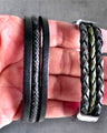 2-Teiliges Echt Leder Armband Set - Hochwertige Verarbeitung