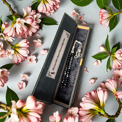 İsimli Tesbih - Gebetskette mit Namem - Eigene Herstellung, Handgefertigt mit Geschenkbox