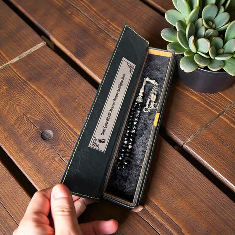 İsimli Tesbih - Gebetskette mit Namem - Eigene Herstellung, Handgefertigt mit Geschenkbox