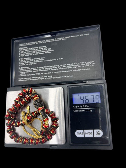 Altın Nefes - 925 Ayar Hakiki Gümüş - 14 Ayar Altınkaplama - Lüks Tesbih