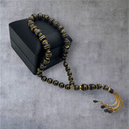 Altın Şafak - 925 Ayar Hakiki Gümüş - 14 Ayar Altınkaplama - Lüks Tesbih