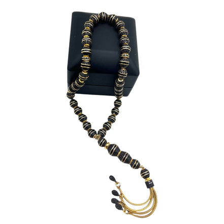 Altın Şafak - 925 Ayar Hakiki Gümüş - 14 Ayar Altınkaplama - Lüks Tesbih