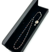 TMN I Oltu Tesbih I 925 Ayar Gümüş Harfli Sonsuzluk Püskül I Led Işıklı Kutu