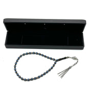 TMN I Oltu Tesbih I 925 Ayar Gümüş Püskül I Led Işıklı Kutu