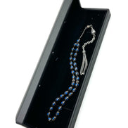 TMN I Oltu Tesbih I 925 Ayar Gümüş Püskül I Led Işıklı Kutu