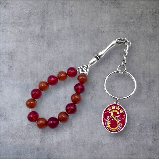 Takıma Özel Anahtarlık Sarı Kırmızı Model, Ateşkehribar