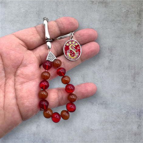 Takıma Özel Anahtarlık Sarı Kırmızı Model, Ateşkehribar
