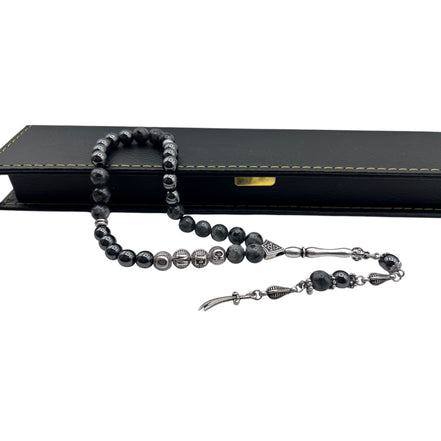 İsme Özel Hematit & Labradorit Taşı - Püskül Seçenekli