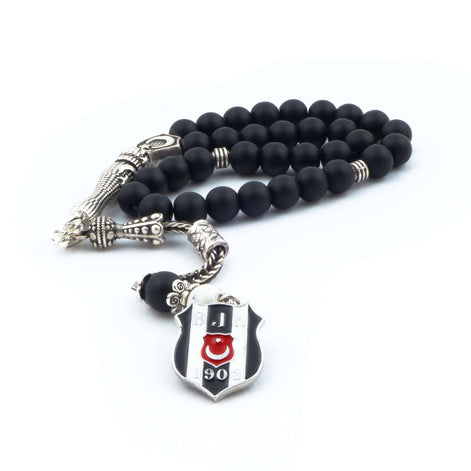 TMN I Besiktas I Ayyıldız Model Siyah Tesbih - Tesbih Mit Namen