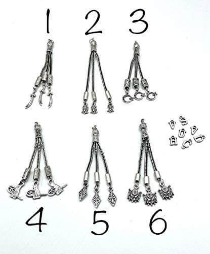 TMN I İsimli Ateş Kehribar Tesbih I 33 Boncuklu I Siyah - Tesbih Mit Namen