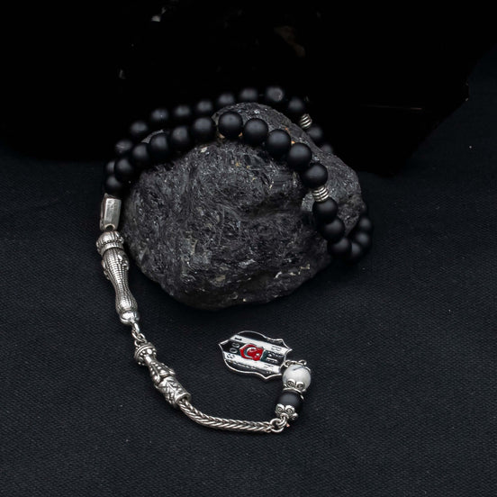 TMN I Besiktas I Ayyıldız Model Siyah Tesbih - Tesbih Mit Namen