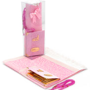 TMN I Pembe Seccade Seti I Tesbih ve Yasin Set I Özel Kutulu - Tesbih Mit Namen