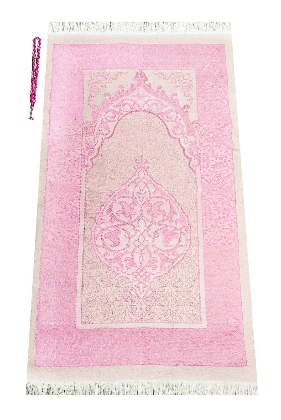 TMN I Pembe Seccade Seti I Tesbih ve Yasin Set I Özel Kutulu - Tesbih Mit Namen