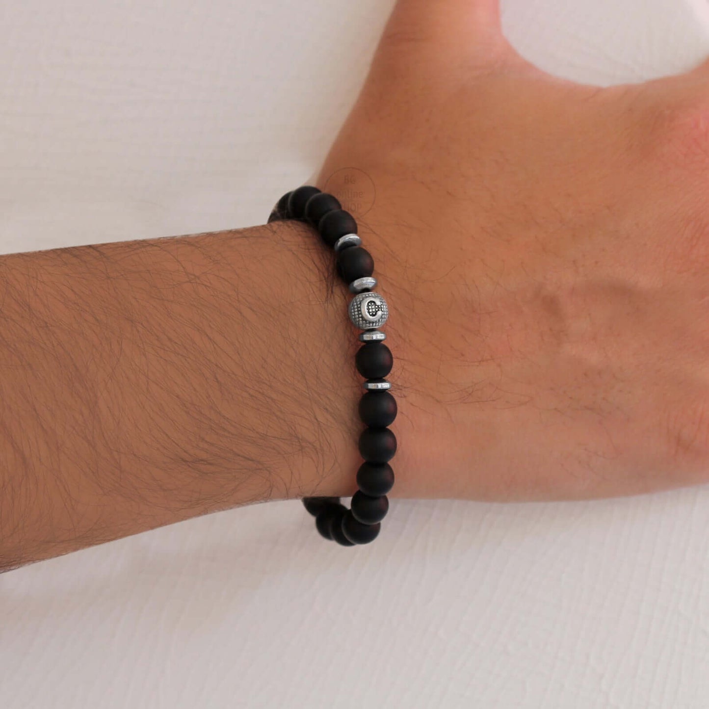 Armband - Partner Armband - Herren Armband - Onyx Stein - handgefertigt mit Personalisierung - Tesbih Mit Namen