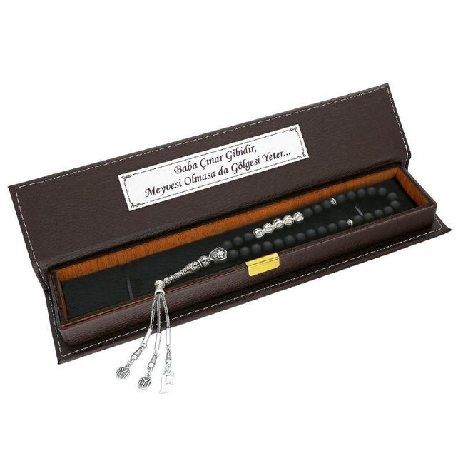 TMN I Isimli Tesbih + gratis Armband- Gebetskette mit Namen - Box mit Gravur - Anhänger wählbar